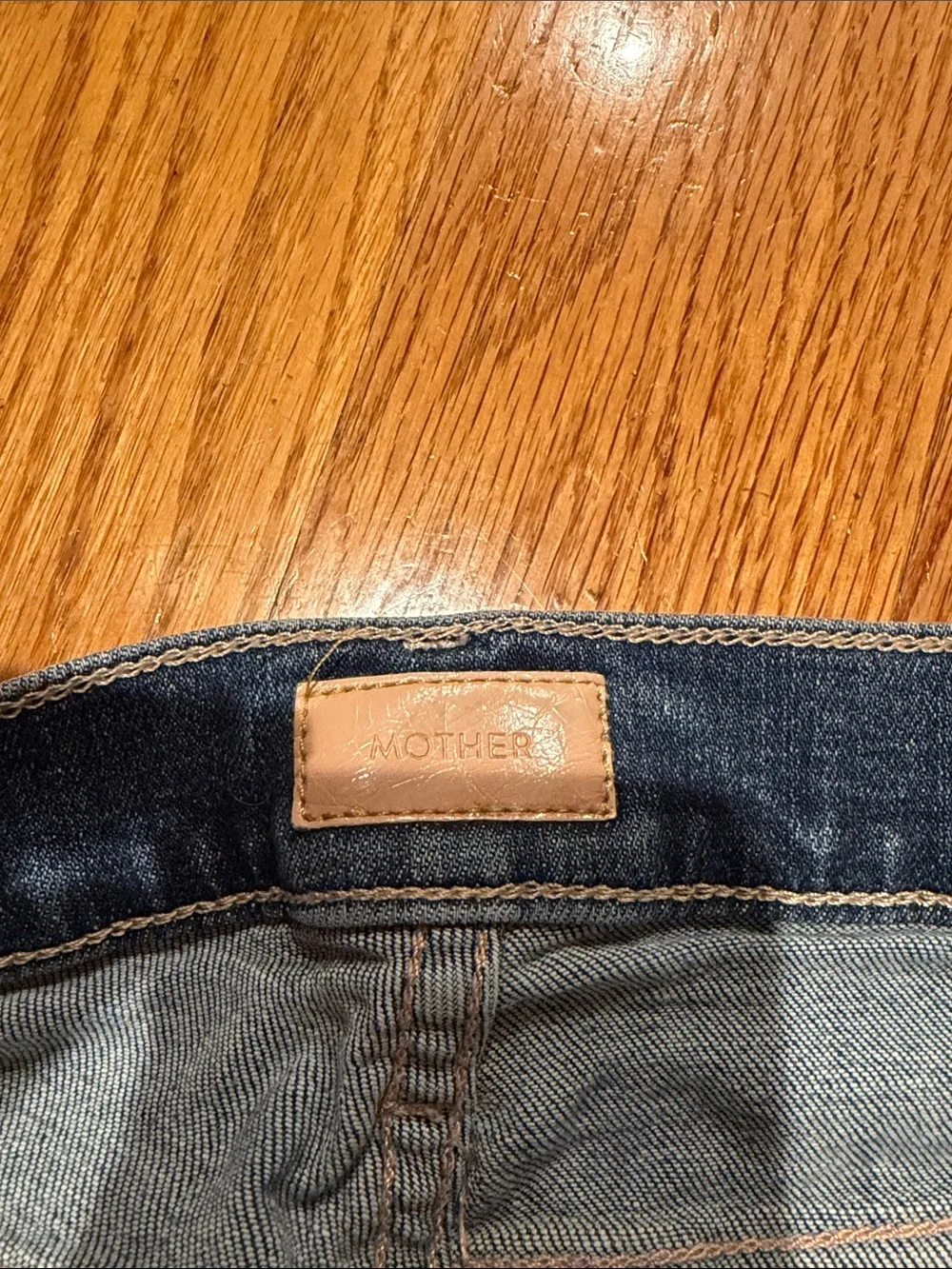 MOTHER Blue Denim Jean Shorts